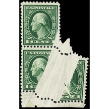 498, Mint OG 1¢ SUPER LARGE pre Printing Paper Fold Error - Stuart Katz