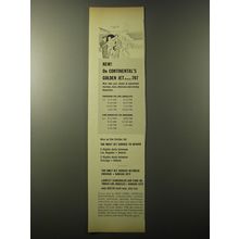 1960 Continental Airlines Ad - New! On Continental's Golden Jet Boeing 707