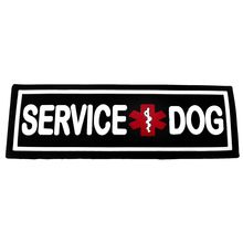 Removable 3D Rubber Patch "SERVICE DOG" 1.5" X 4"