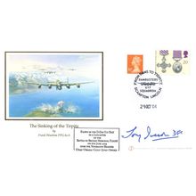 Sinking Of The Tirpitz WW2 Tony Iveson LTD TO 50 Hand Signed FDC