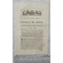 1807 Act of Parliament: Bounty & Drawbacks on exportation of sugar