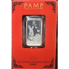 10 Gram Silver Collectible 2023 The Lunar Calendar Series (Rabbit) In Assay Card