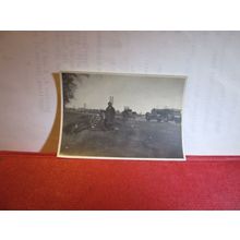 UNKNOWN PLACE, 2 x veteran cars small photograph 1930s =