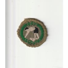Scout Badges UK Pre 67 Scout Proficiency- Swimmer -Hessian Back - Used (PF39)