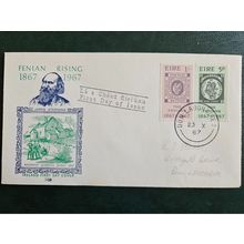 Irish FDC 1967. 100th Anniversary of the Fenian Rebellion 5p & 1/- (b)