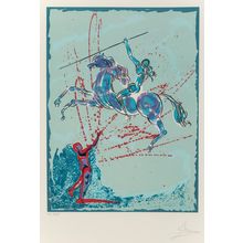 Salvador Dalí (1904-1989). Joan of Arc, 1977. Poster Canvas Movie Film Print A0