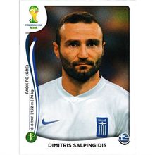 2014 Panini World Cup Soccer Stickers - #219 - Dimitris Salpingidis