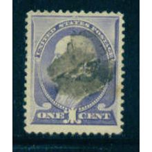 Used 212 1c Benjamin Franklin Fine Plus M01423
