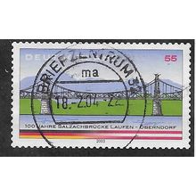 GER 2003 55c (S/A)'100TH ANN OF OBENDORF - LAUFEN BRIDGE' FINE USED(EBID76-609)