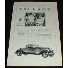 1929 Packard Car Ad, Industrial Craftsman!