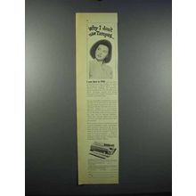 1947 Tampax Tampons Ad - Why I Don't Use
