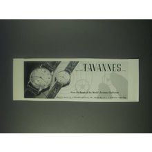 1947 Tavannes Watches Ad