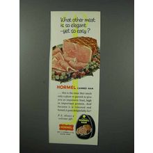 1960 Hormel Ham Ad - So Elegant Yet So Easy