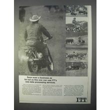 1966 ITT Data Services Division Ad - Far Out As This
