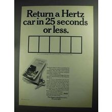 1968 Hertz Rent-a-car Ad - 25 Seconds or Less