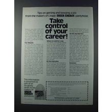 1981 L'eggs Sheer Energy Pantyhose Ad - Take Control