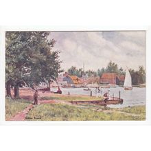 Oulton Broad Art Postcard Suffolk AS7