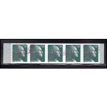 3617 23c George Washington Very Fine MNH Strip of 5 PAL4282