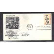 FDC Art Craft 1238 5c City Mail Delivery (Cachet-Typed/A) CV39088