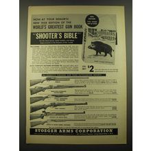 1957 Stoeger Arms Ad - Franchi Shotgun, Mannlicher-Schoenauer Custom Model