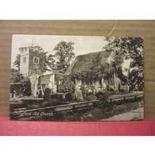 CHINGFORD CHURCH in 1904, LONDON. unused antique postcard by F. Frith #