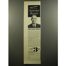 1952 Saturday Review Magazine Ad - Exclusive every week in the Saturday Review