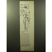 1960 Saks Fifth Avenue Dress Ad - Sun Signals on our sail-white sharkskin