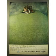 1961 Du Pont 501 Carpet Nylon Advertisement - Cabin Crafts Toulon