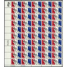 Statue of Liberty Full Sheet of Fifty 18 Cent Airmail Postage Stamps Scott C87