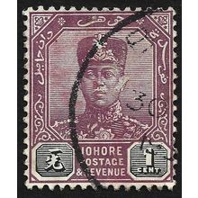JOHORE 1921 w.MSCA 1c Sc#101 USED @N806