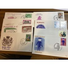 ICOLLECTZONE Belgium FDC Lot of eight (A400-BelFDC8)