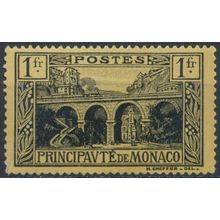 Viaduct & Harbour: 1fr - Monaco 1925 - NM H - MiNr 97