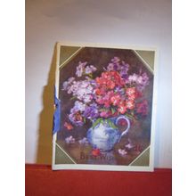 BIRTHDAY GREETINGS .used antique postcard by Raphael Tuck vase of flowers