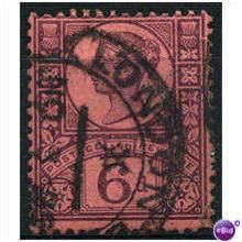 1887 6d Purple/Rose-Red Fine Used SG208