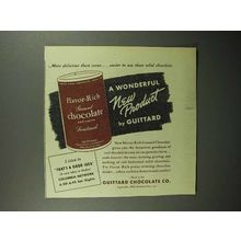 1946 Guittard Flavor-rich Ground Chocolate Ad!l