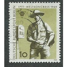 BERLIN - 1969 10pf 'I.P.T.T WORLD CONGRESS' FINE USED (EBID49-714)