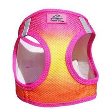 American River Choke Free Dog Harness Ombre Collection - Raspberry Pink and O...