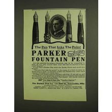 1907 Parker Lucky Curve Fountain Pen Ad - Inks Point