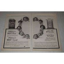 1907 Pillsbury's Best Flour & Best Cereal Ad - Children