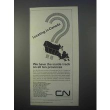 1966 Canadian National Railways Ad - Inside Track