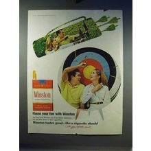 1968 Winston Cigarettes Ad - Flavor Your Fun - Archery