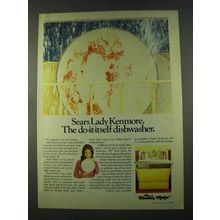1974 Sears Lady Kenmore Freedom Maker Dishwasher Ad