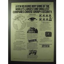 1977 Group 4 Security Service Ad - A Few Reasons