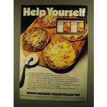 1979 Weight Watchers Frozen Italian Pies Ad