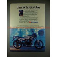 1989 Suzuki GS500E Motorcycle Ad - Simply Irresistible!