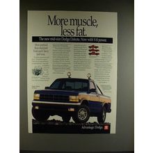 1991 Dodge Dakota 4x4 Sport Truck Ad - More Muscle