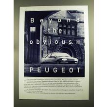 1991 Peugeot 405 Car Ad - Beyond the Obvious