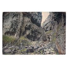 GORDALE SCAR, Malham, Yorkshire unused postcard J.Arthur Dixon YK. 9 =