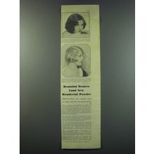 1930 Mello-Glo Powder Ad - Dorothy Flood and Kae English