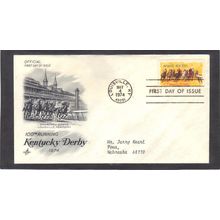 FDC Art Craft 1528 10c Horse Racing (Cachet-Typed/A) CV42326